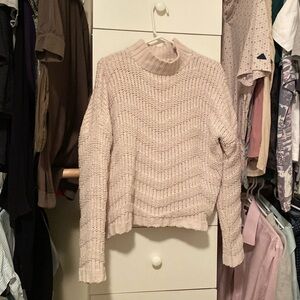 Chunky cream knit sweater